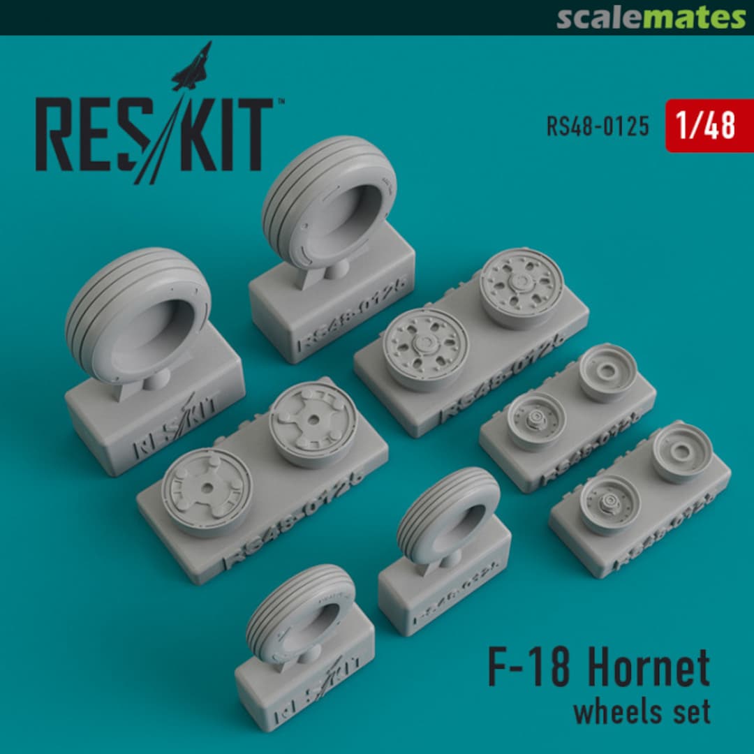 Boxart F/A-18 Hornet - Wheels Set RS48-0125 ResKit