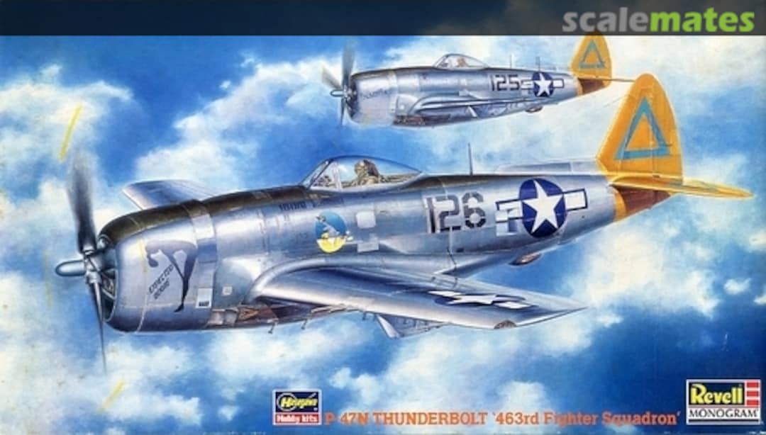 Boxart P-47N Thunderbolt "463rd Fighter Squadron" 86154 Hasegawa/Revell Monogram