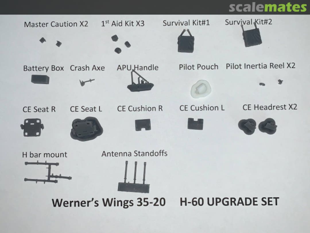 Boxart H-60 Upgrade Set 35-20 Werner's Wings