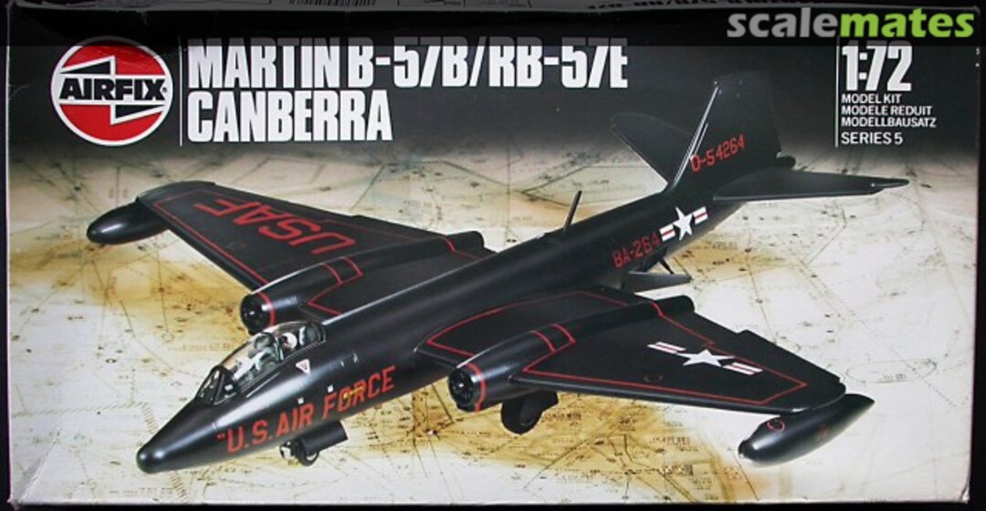 Boxart Martin B-57B/RB-57E Canberra 05018 Airfix