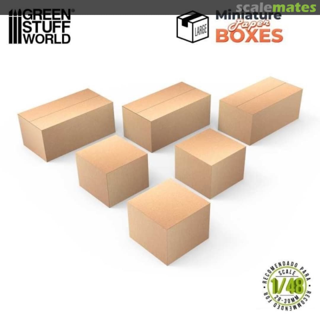 Boxart Miniature Paper Boxes (Large) 12477 Green Stuff World