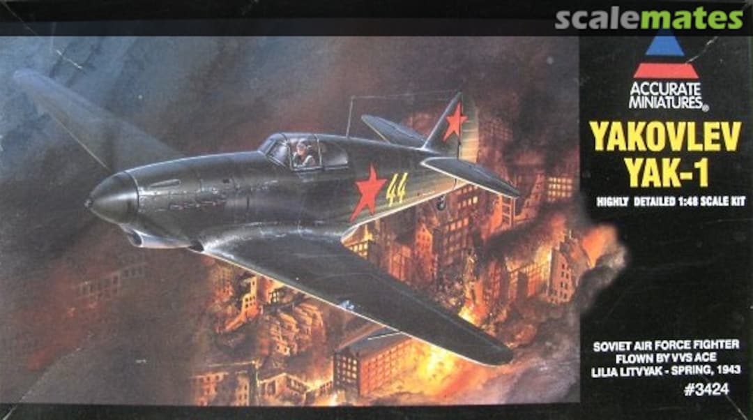 Boxart Yakovlev Yak-1 3424 Accurate Miniatures