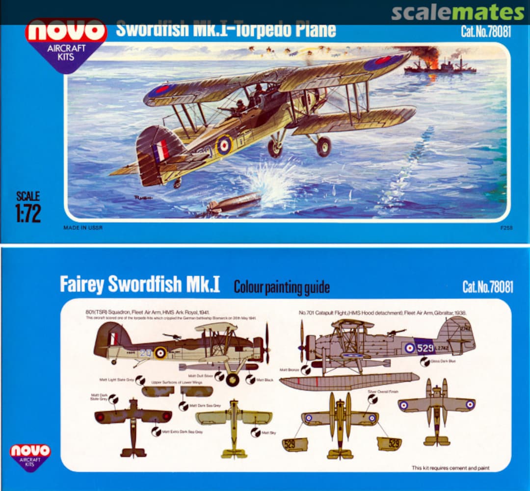 Boxart Swordfish Mk.I-Torpedo Plane 78081 Novo