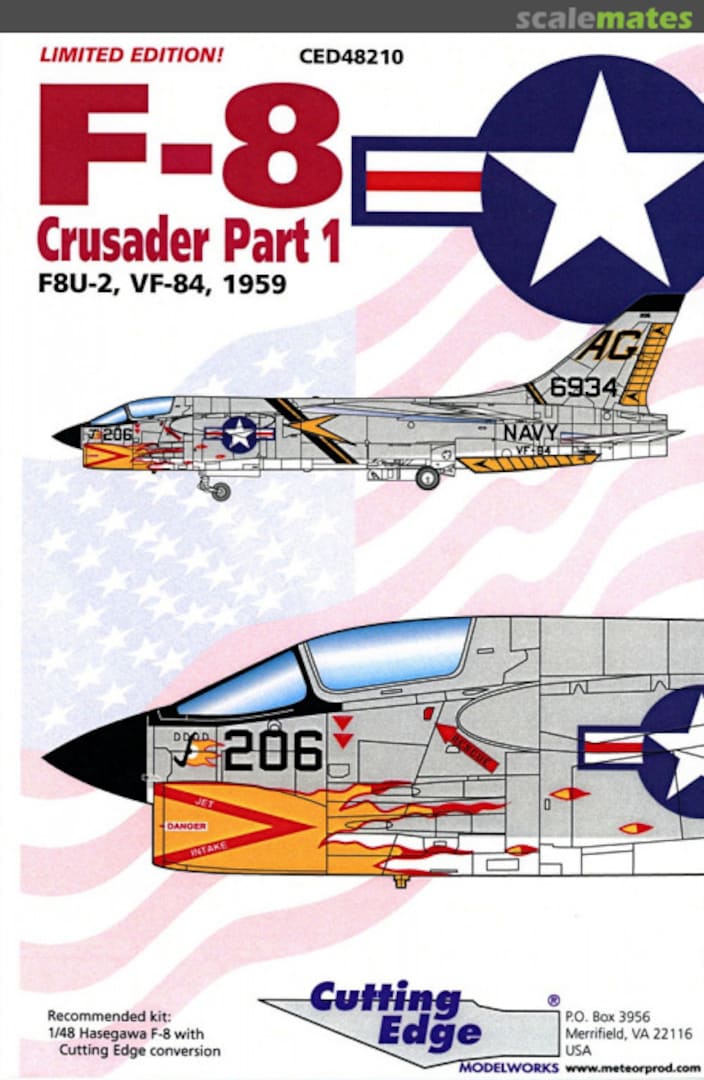 Boxart F-8 Crusader Part 1 CED48210 Cutting Edge Modelworks