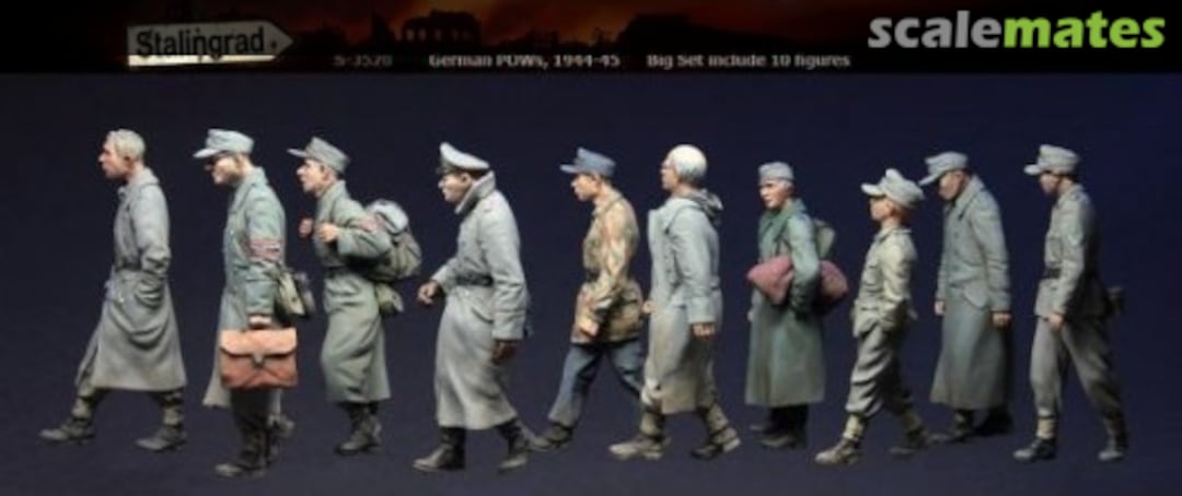 Boxart German POWs WWII, Big Set with 10 figures S-3520 Stalingrad