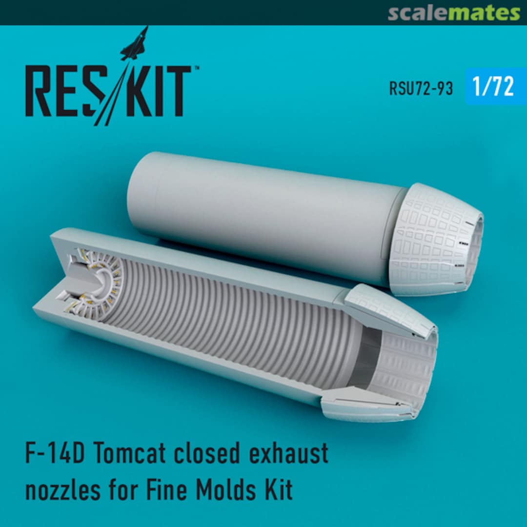 Boxart F-14D Super Tomcat closed exhaust nozzles RSU72-0093 ResKit