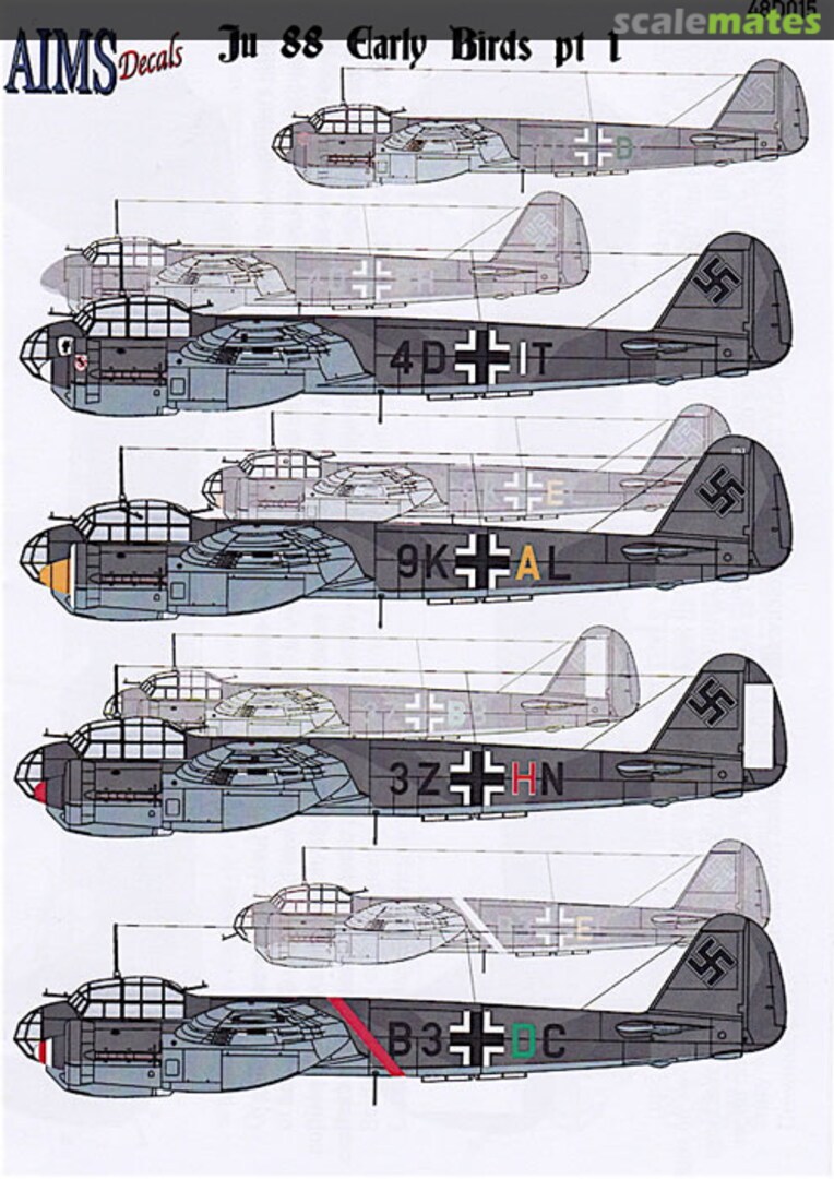 Boxart Ju 88 Early Birds Part 1 48D015 AIMS