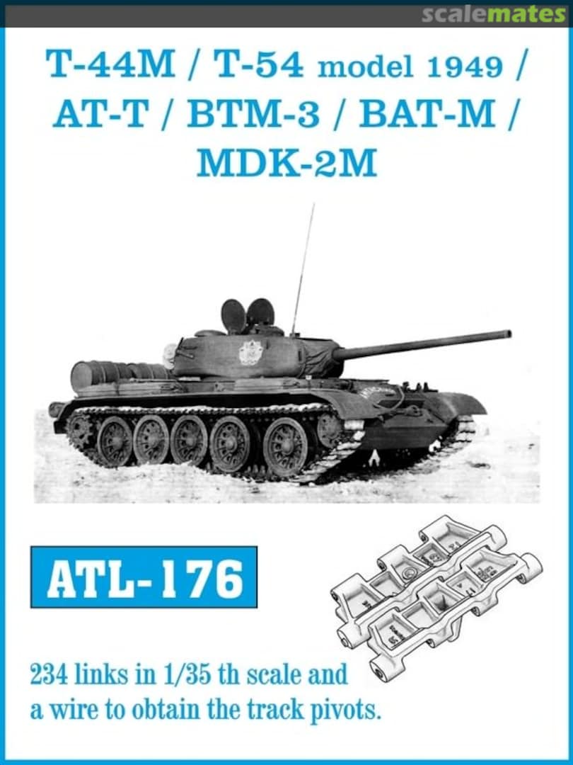 Boxart T-44M / T-54 model 1949 / AT-T / BTM-3 / BAT-M /MDK-2M ATL-176 Friulmodel