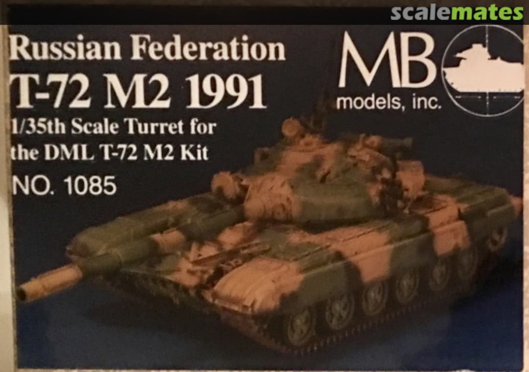 Boxart T-72 M2 1991 Turret 1085 MB Models