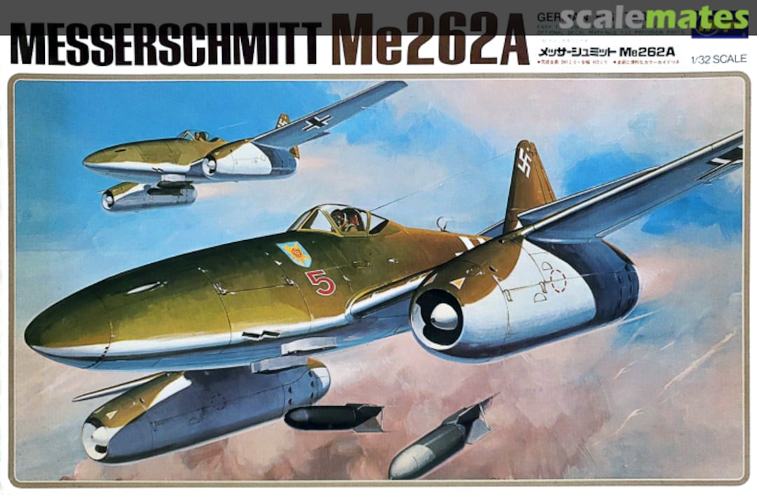 Boxart Messerschmitt Me262A S014 Hasegawa