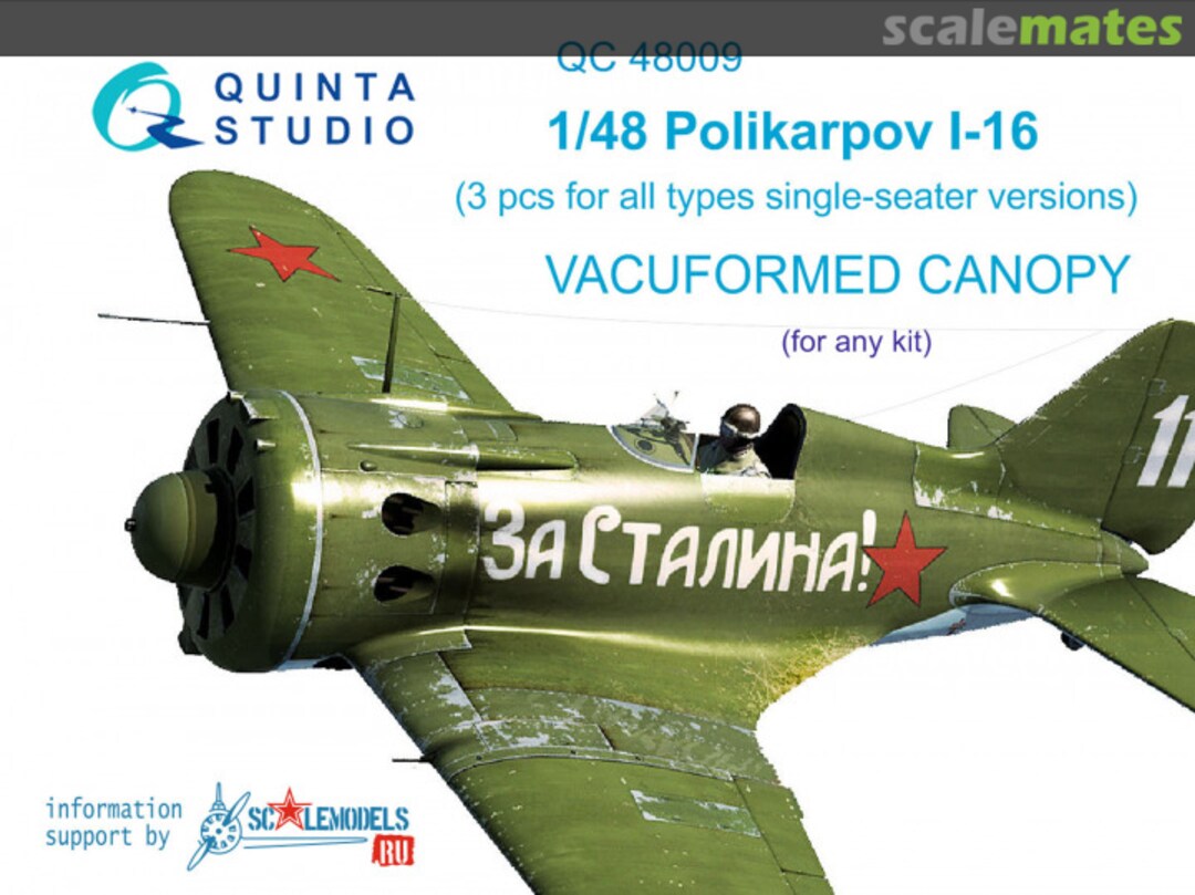 Boxart Polikarpov I-16 (for all types) QC48009 Quinta Studio