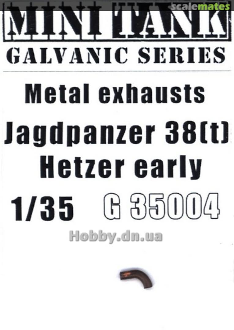 Boxart Jagdpanzer 38(t) Hetzer early - Metal Exhaust MTK G35004 Minitank