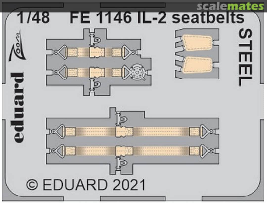 Boxart Il-2 seatbelts STEEL FE1146 Eduard