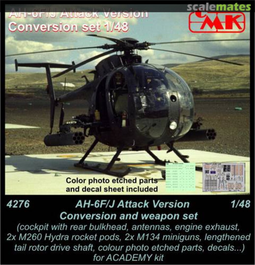 Boxart Ah-6F/J Attack Version Conversion and weapon set 4276 CMK