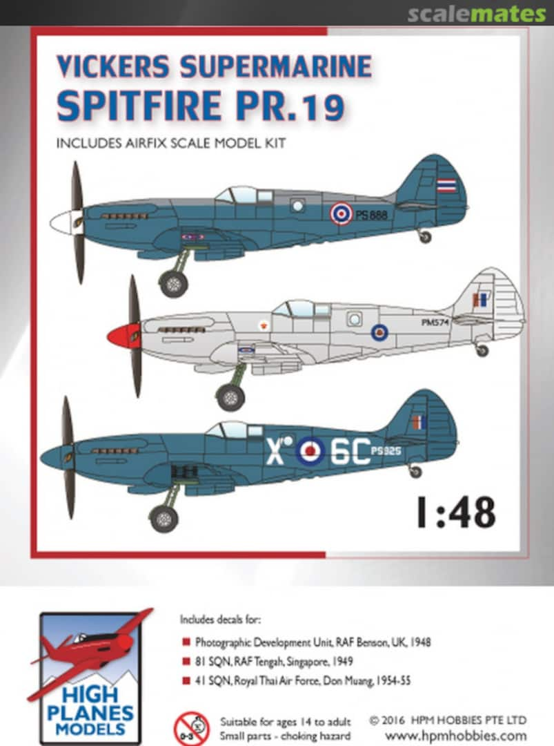 Boxart Spitfire PR.19 HPK048013 High Planes Models