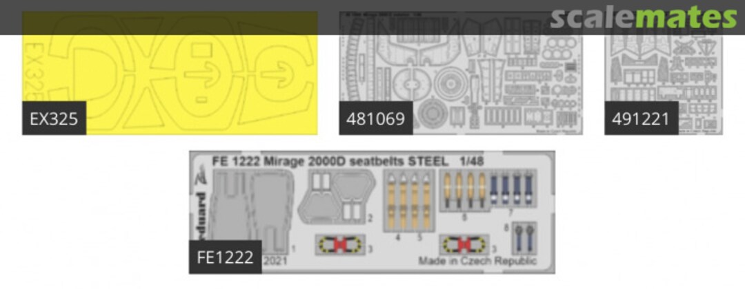 Contents Mirage 2000D KINETIC BIG49310 Eduard