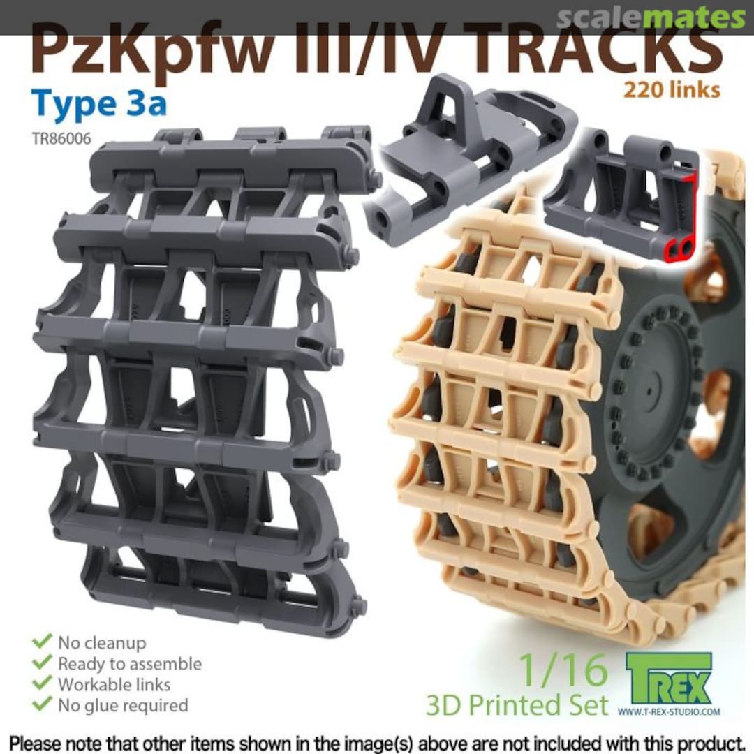 Boxart PzKpfw III / IV Tracks - Type 3a TR86006 T-Rex Studio