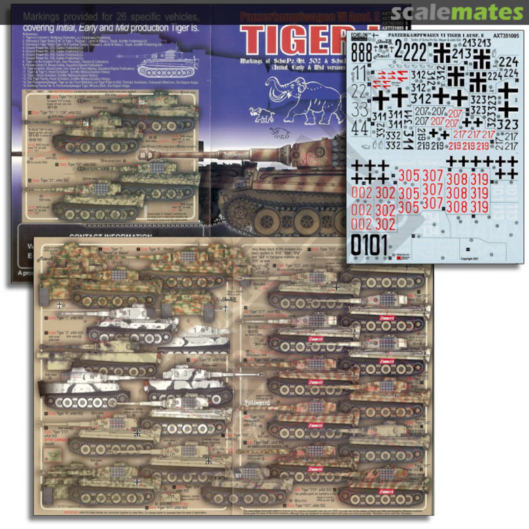 Boxart Schwere Panzerabteilung 502 & Schw.Pz.Kp. Meyer Tiger Is AXT351005 2021 Echelon Fine Details