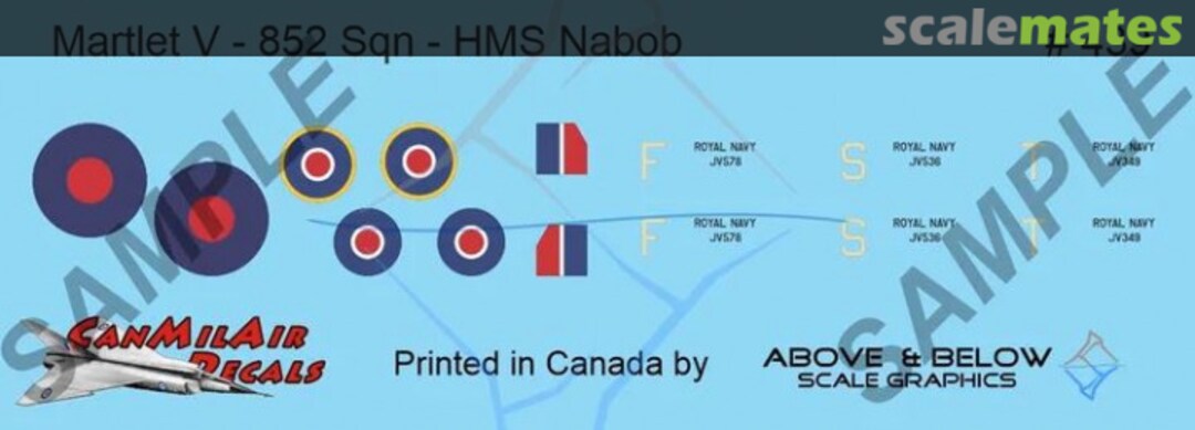 Boxart Grumman Martlet V 439 Above & Below Graphics