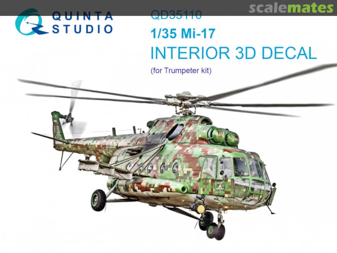 Boxart Mi-17 interior 3D decals QD35110 Quinta Studio