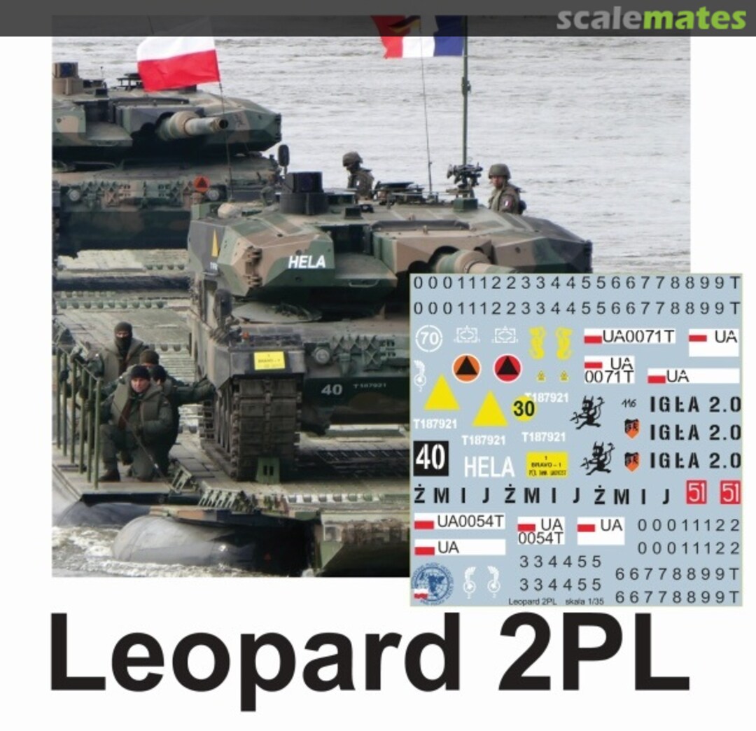 Boxart Leopard 2PL Decals for Polish Modernization of Leopard 2A4 2024 ToRo Model