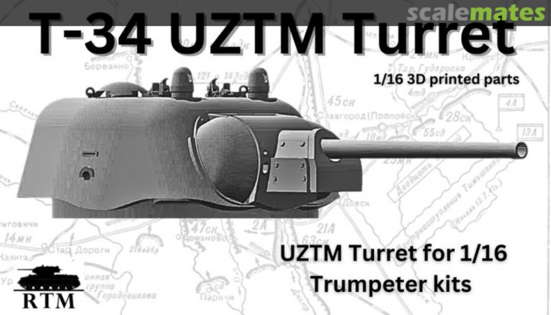 Boxart T-34 UZTM Turret  Resin Tech Models