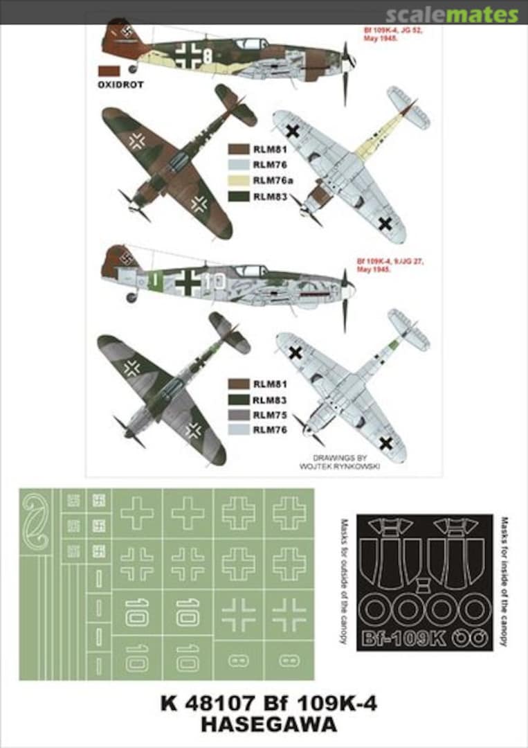 Boxart Bf 109K-4 K48107 Montex