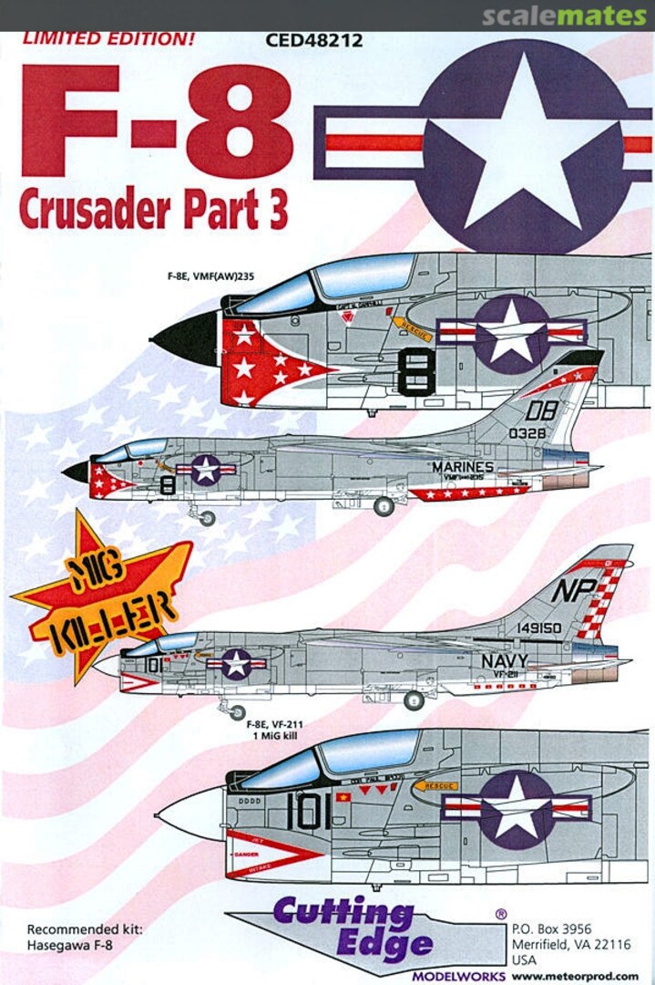 Boxart F-8 Crusader Part 3 CED48212 Cutting Edge Modelworks