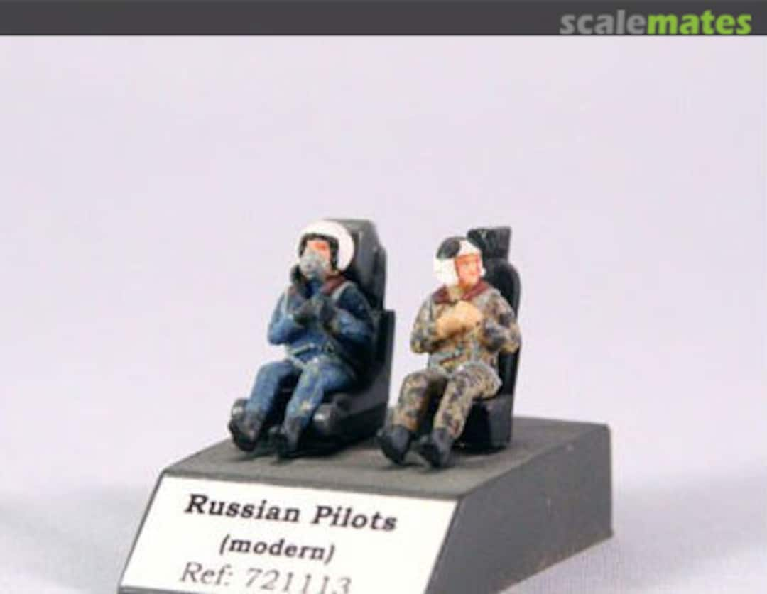 Boxart Russian Pilots seated in a/c (MiG-21, 29, Sukhoi) 721113 PJ Production