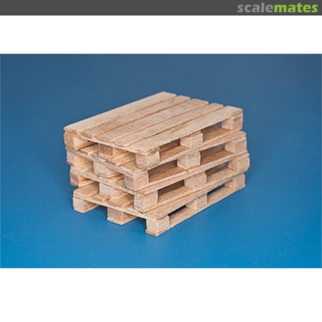 Boxart 4 x natural wood pallets 35D30 RB Model