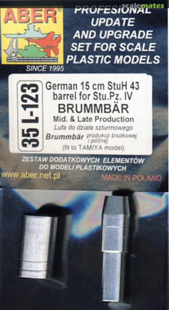 Boxart German 15cm StuH 43 Barrel for Stu.Pz. IV BRUMMBAR middle/late 35L123 Aber