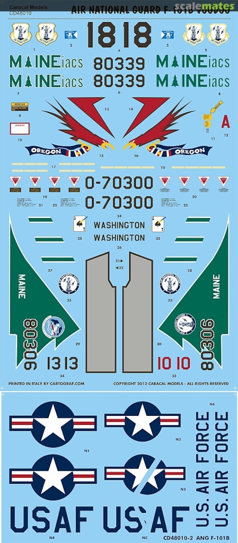 Boxart F-101B Voodoo CD48010 Caracal Models