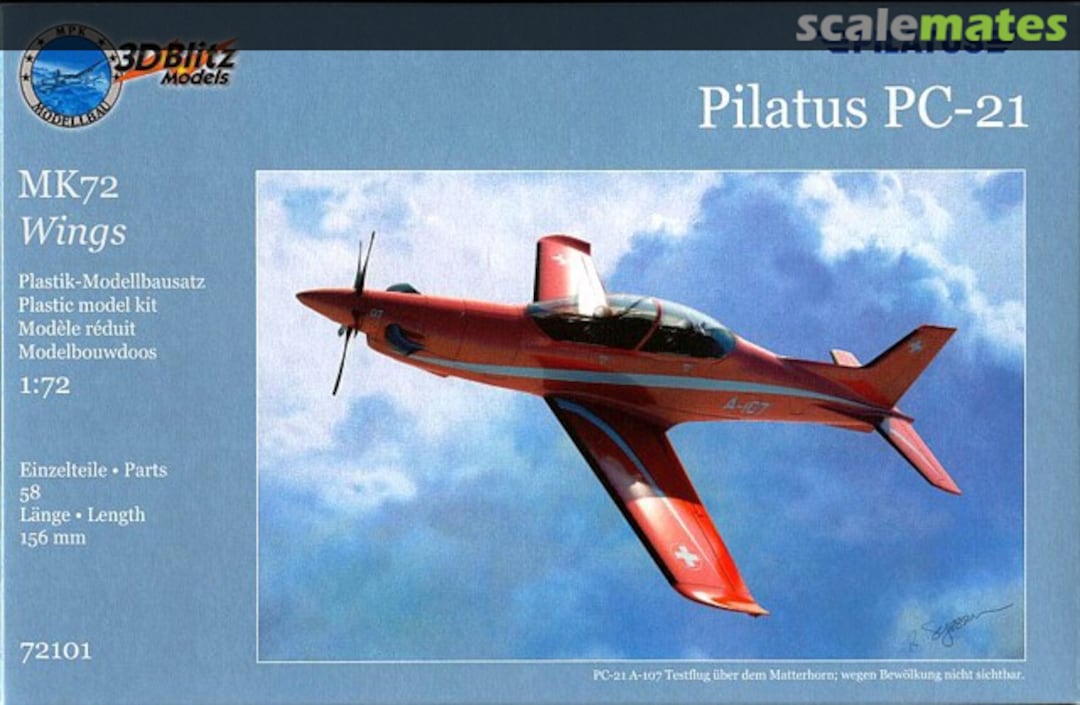 Boxart Pilatus PC-21 72101 3D Blitz Models