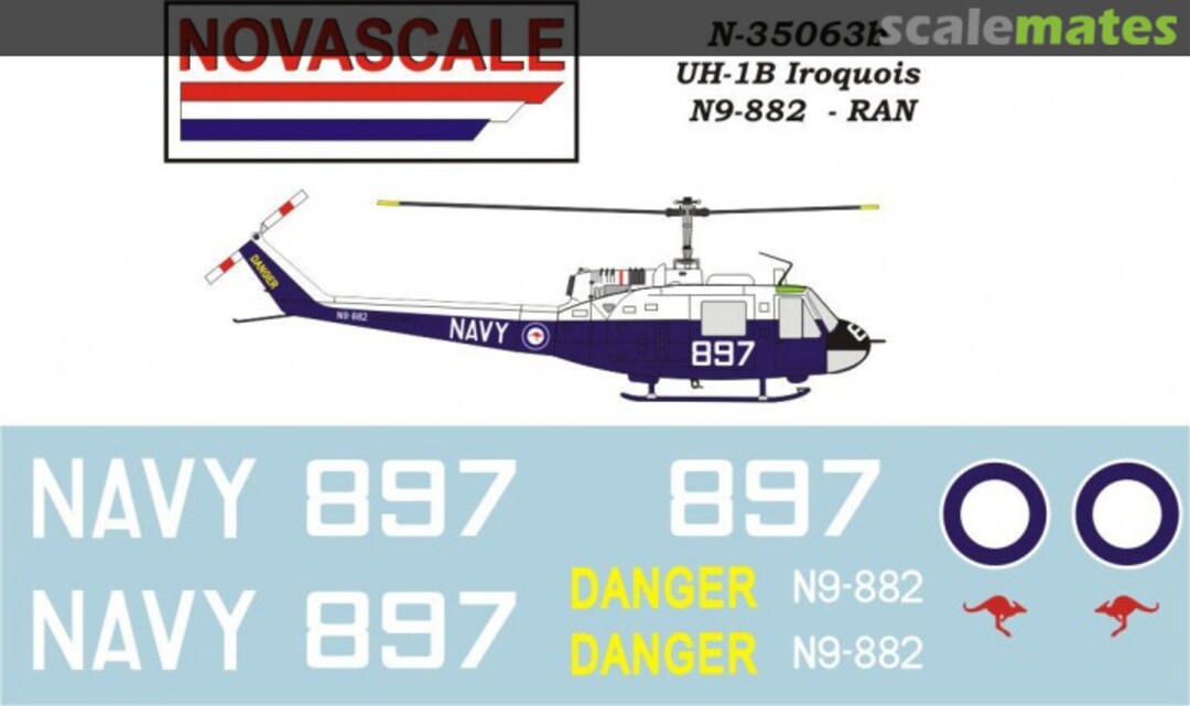 Boxart Bell UH-1B "Huey" (RAN) N-35063b Novascale