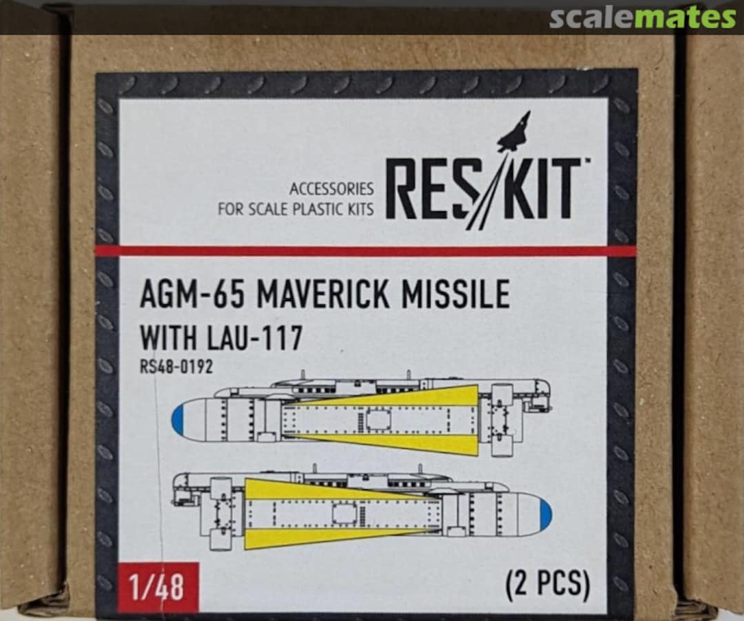 Boxart AGM-65 Maverick missile w/LAU-117 RS48-0192 ResKit