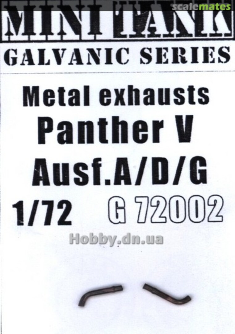 Boxart Panther Ausf.A/D/G - Metal Exhaust G72002 Minitank