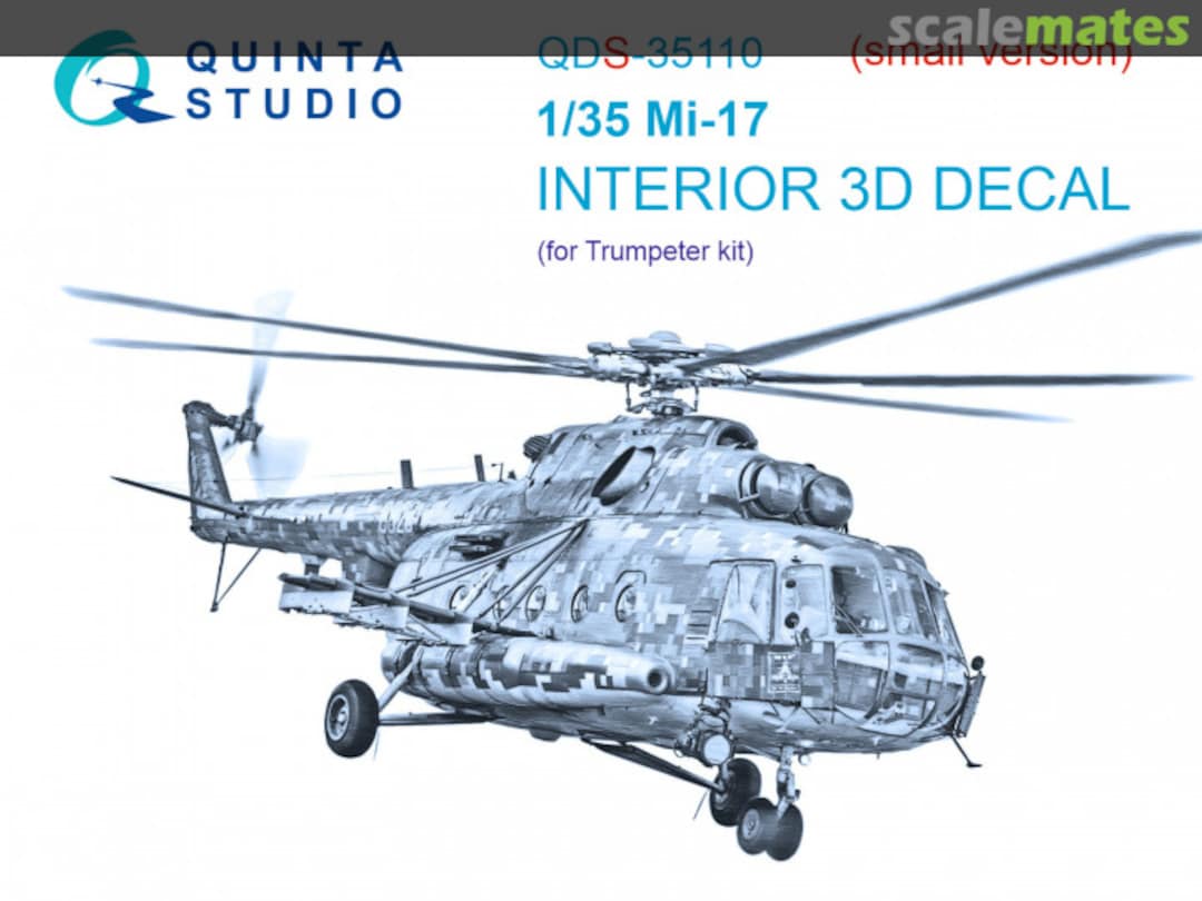 Boxart Mi-17 interior 3D decals QDS-35110 Quinta Studio