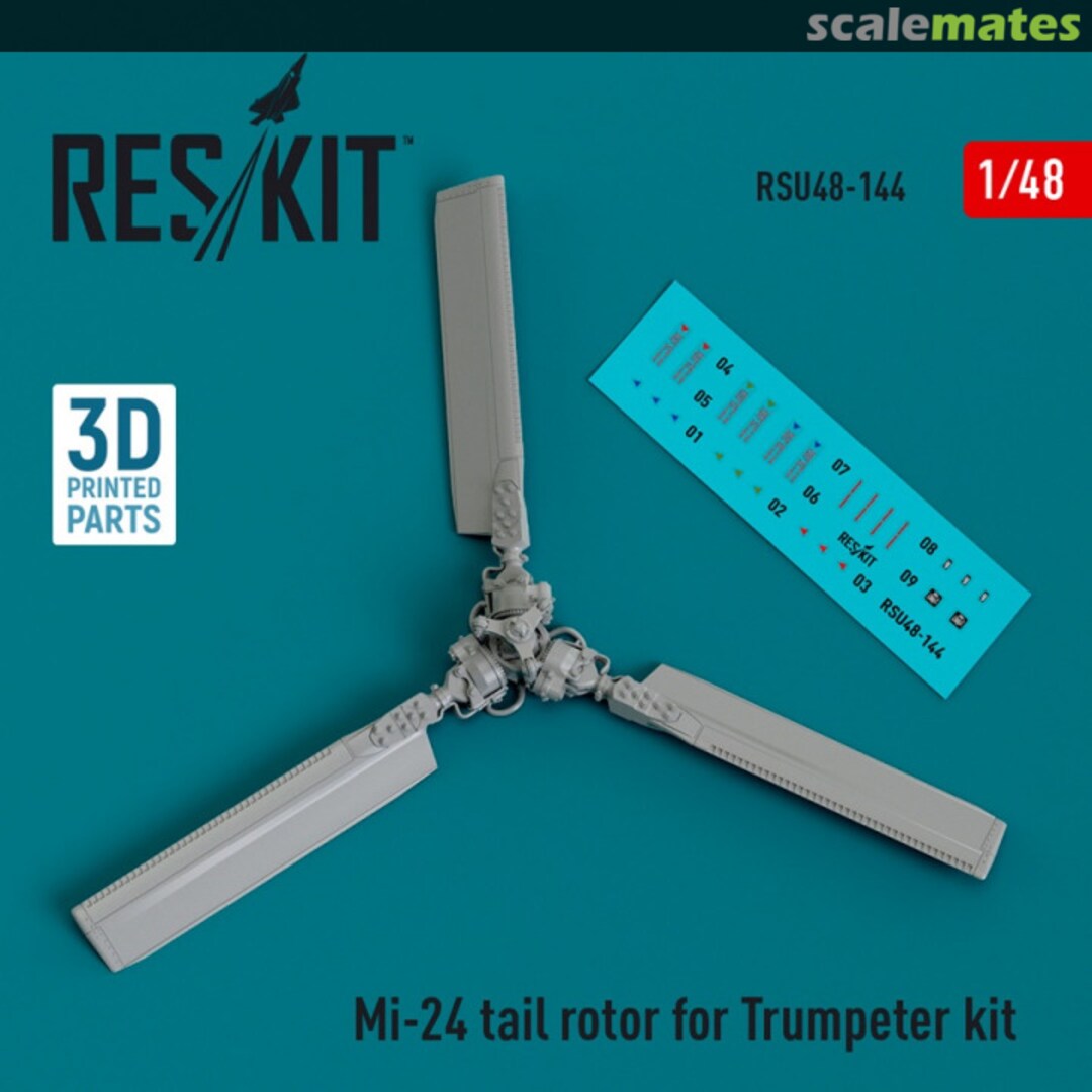 Boxart Mi-24 tail rotor (3D Printed) RSU48-0144 ResKit