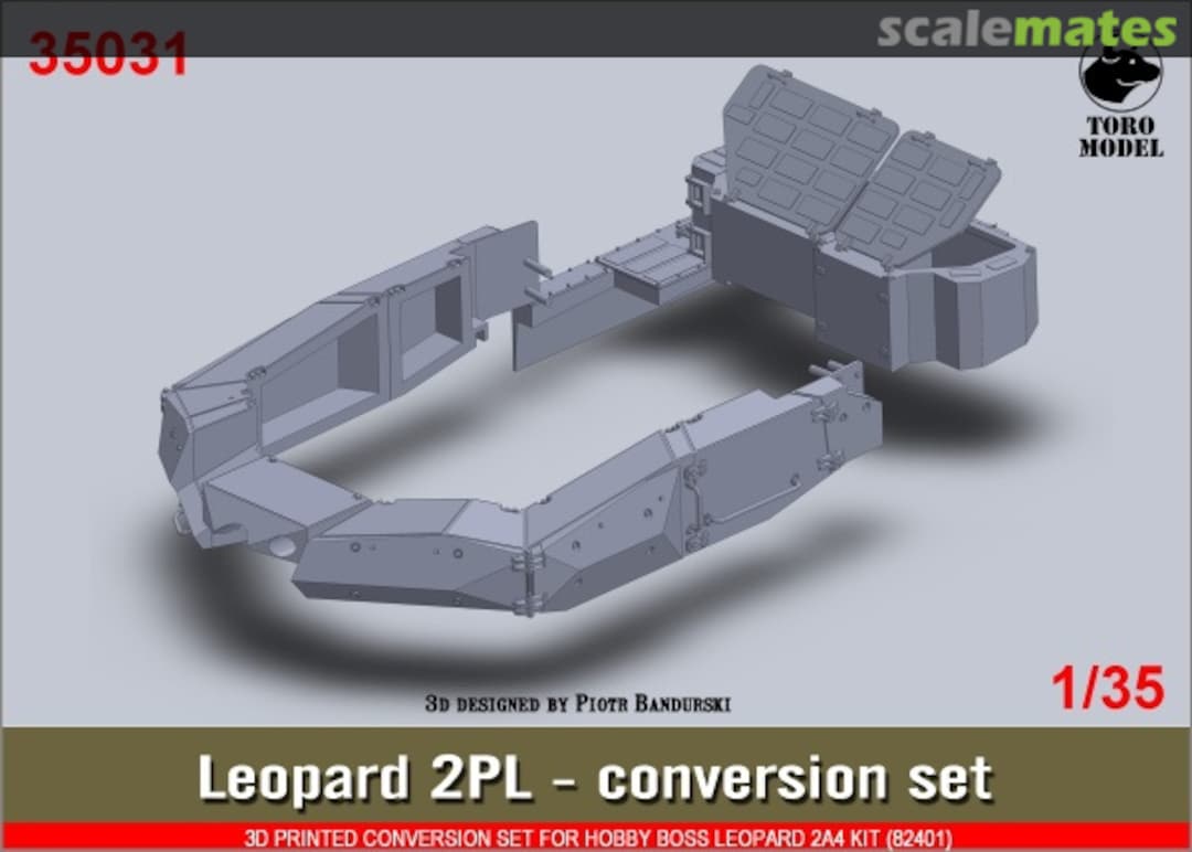 Boxart Leopard 2PL 3D printed conversion set 35031 ToRo Model