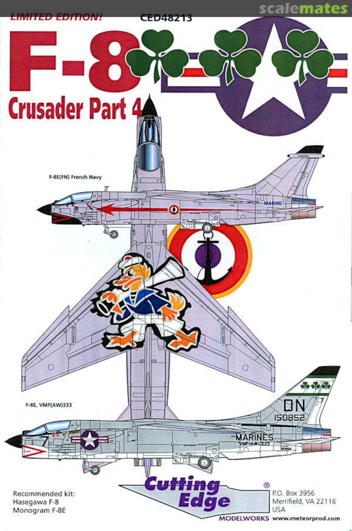 Boxart F-8 Crusader Part 4 CED48213 Cutting Edge Modelworks