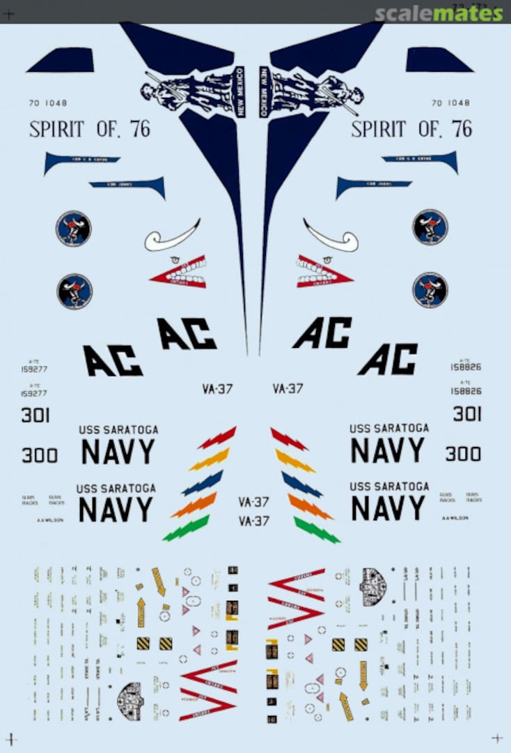 Boxart LTV A-7 Corsairs 72-0173 Microscale