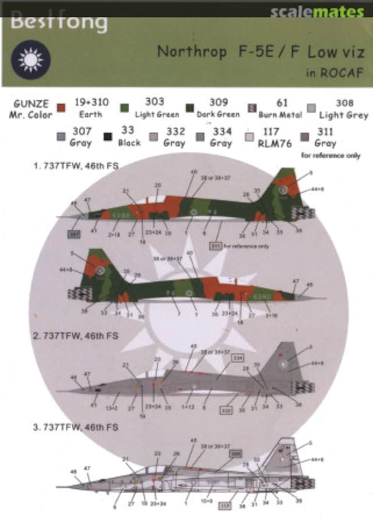 Boxart Northrop F-5E/F Low viz 72049 Bestfong