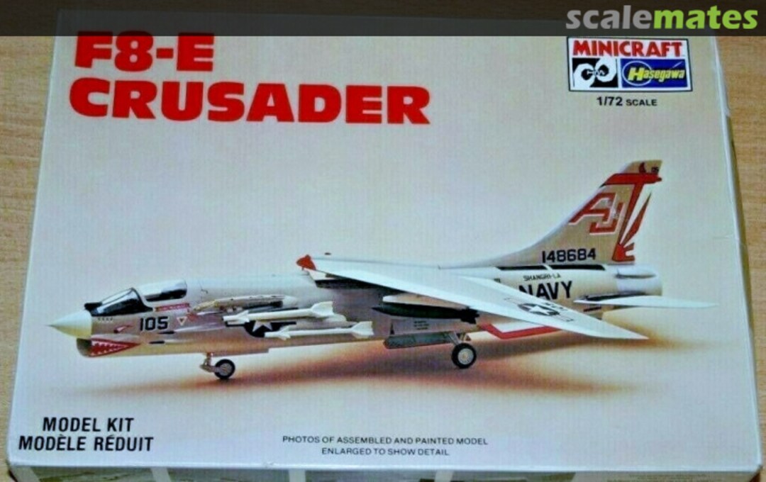 Boxart F-8E Crusader 01146 Minicraft Hasegawa