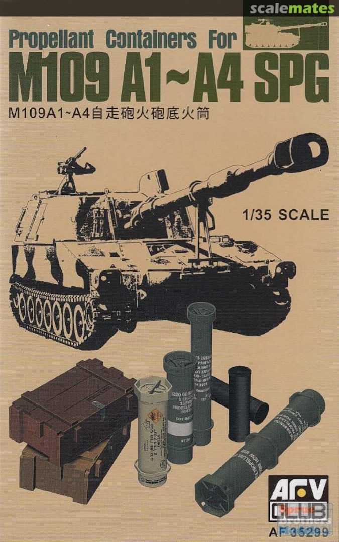 Boxart Propellant Containers for M109A1-A4 SPG AF35299 AFV Club