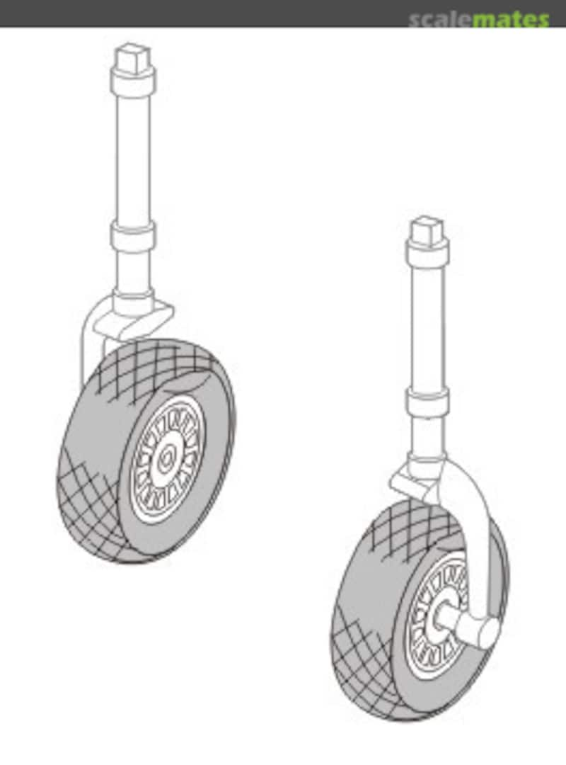 Boxart P-51D Mustang wheels Q72032 CMK