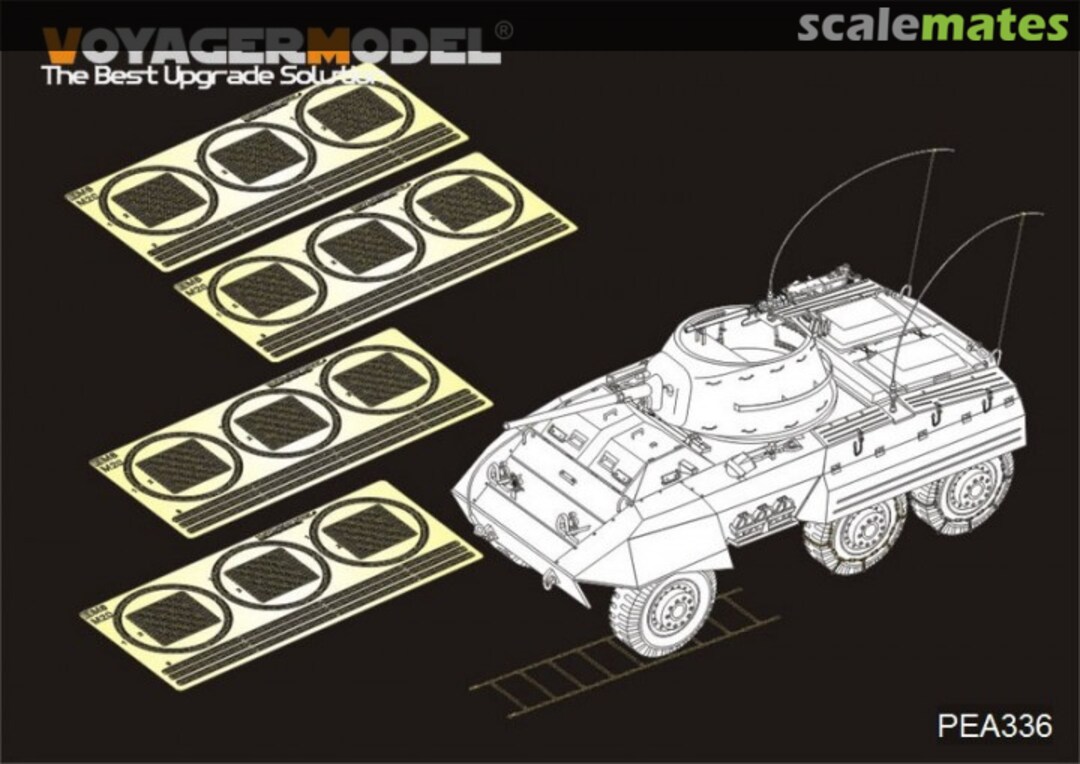 Boxart M8/M20 armored car tire chains PEA336 Voyager Model