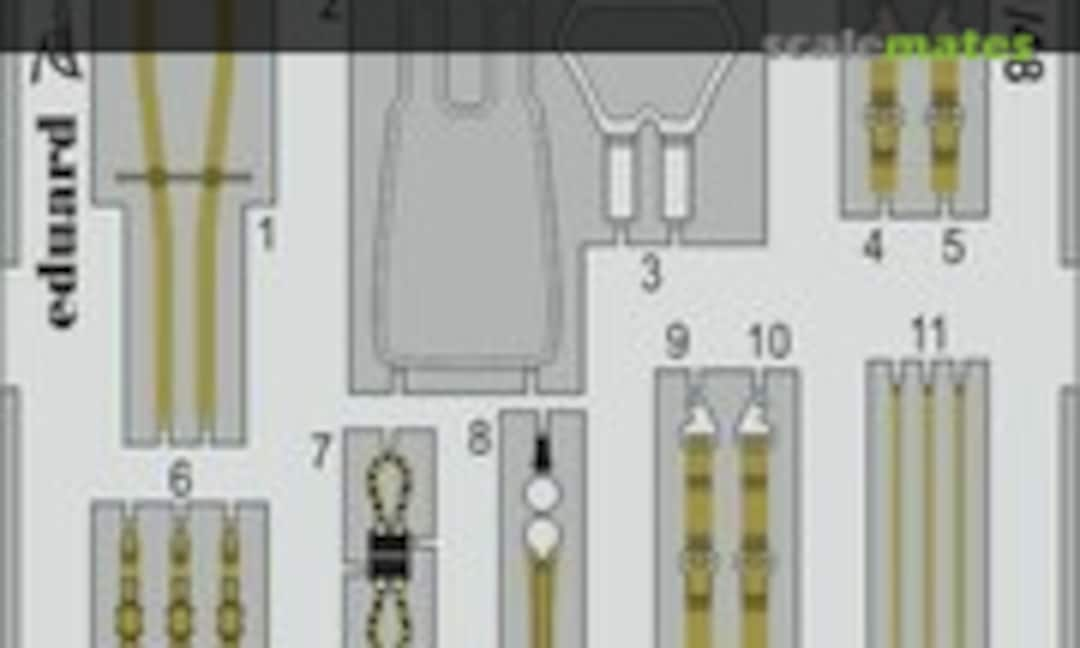 1:48 Rafale C seatbelts STEEL REVELL (Eduard FE959)