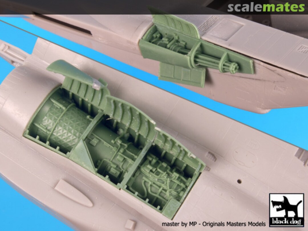 Boxart F-15 C engine + canon A72074 Black Dog