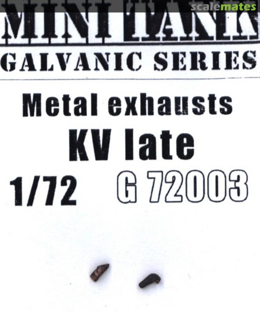 Boxart KV tank - Metal Exhaust G72003 Minitank