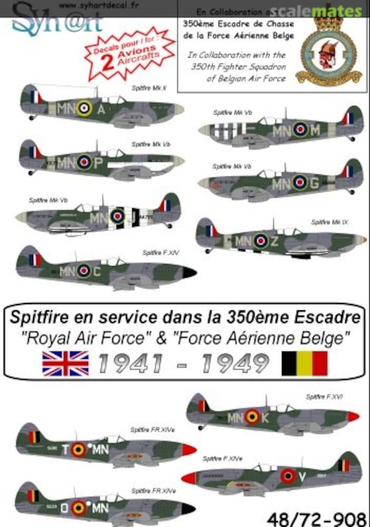 Boxart Supermarine Spitfire 72-908 Syhart